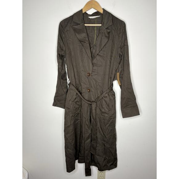Rokoko by Dazz Womens Size Medium Coat Long Jacket Brown Boho Utility USA Made - Picture 1 of 10